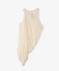Rick Owens Anthem Tank T-Shirt - Beige